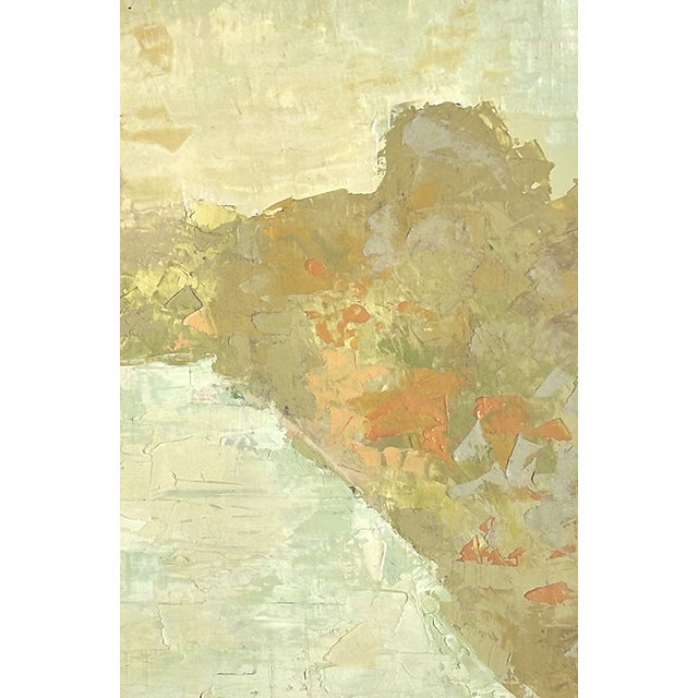 This incredible abstracted painting from the early 1900's plays on the stylistic movements of Impressionism and...