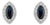 14k White Gold 3.32ct Marquise Blue Sapphire & Diamond Earrings- 2 Pieces For Sale