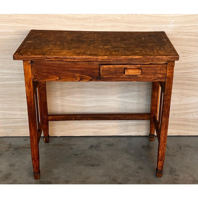 Early 19th Century Folk Art Side Table or Desk, Scandinavia For Sale - Image 17 of 18
