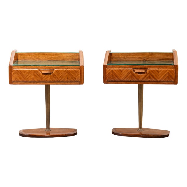 Italian Bedside Tables, 1950s, Set of 2 For Sale