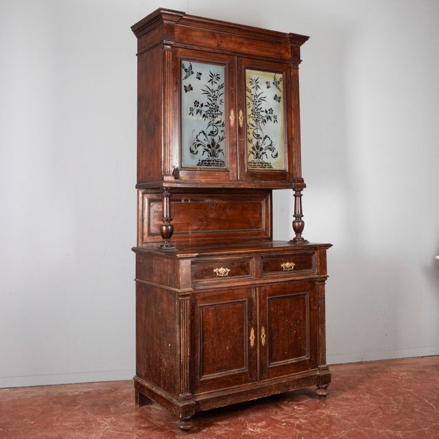 Wood Antique Wooden Cupboard, 1800s For Sale - Image 7 of 18