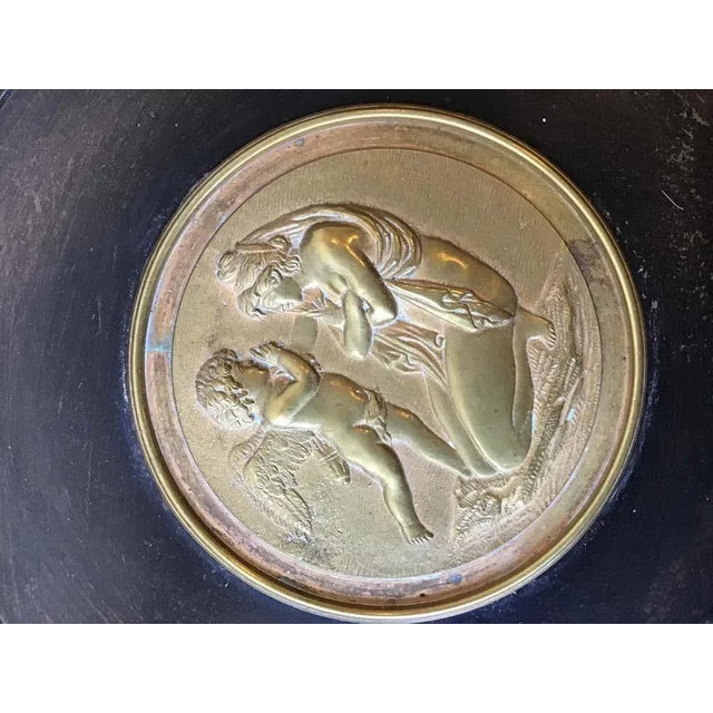 Large 1870s Bronze Classical Tazza For Sale - Image 11 of 13