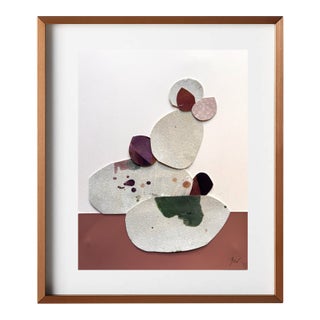 "Love Without Words 4" Original Mixed-Media Collage on Paper by Zac Woodiel For Sale