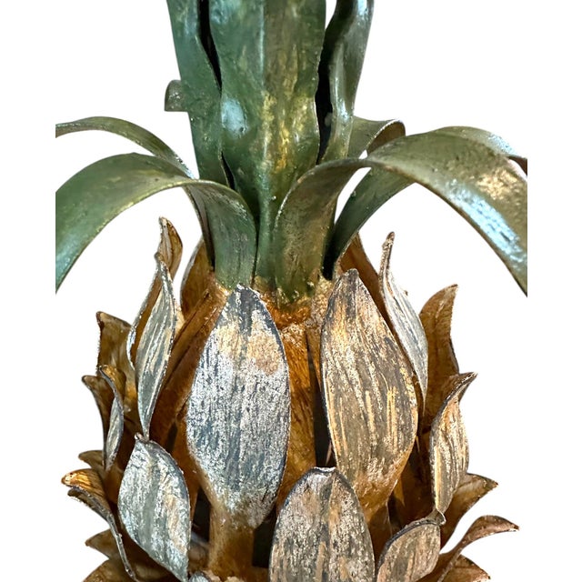 Vintage Tole Pineapple Fruit Toleware Figure Object For Sale In Dallas - Image 6 of 7