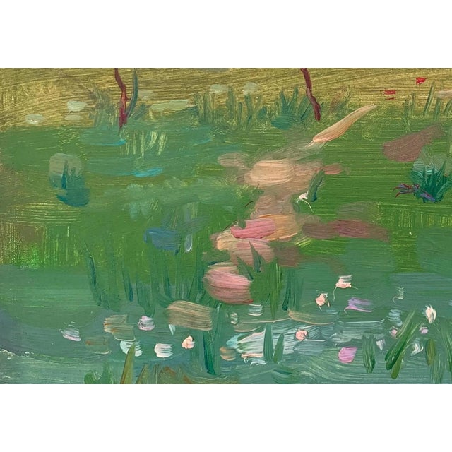 1950s 1960s Rural Landscape Impressionism Oil Painting Original Soviet Art Ukrainian Artist Sokolovsky G 23-33 1950s For Sale - Image 5 of 6
