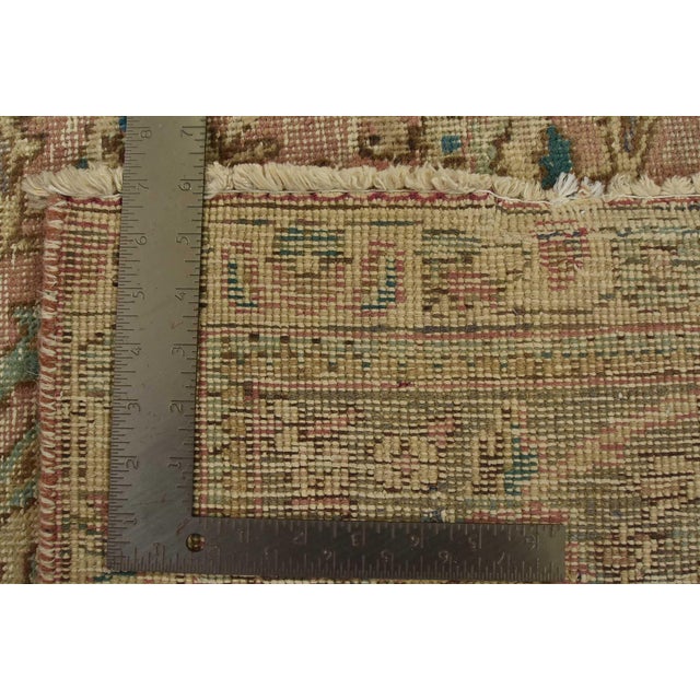 Tabriz Rug 7’8” X 10′ Pink Wool Vintage Distressed Hand-Knotted Carpet For Sale - Image 15 of 15