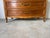 1960s Vintage French Provincial Louis XV Style Walnut & White Marble Top Three-Drawer Commode For Sale - Image 10 of 17