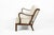 1960s Danish Modern Solid Walnut Spindle Back Sofa in Schumacher Fabric, Circa 1960 For Sale - Image 5 of 18