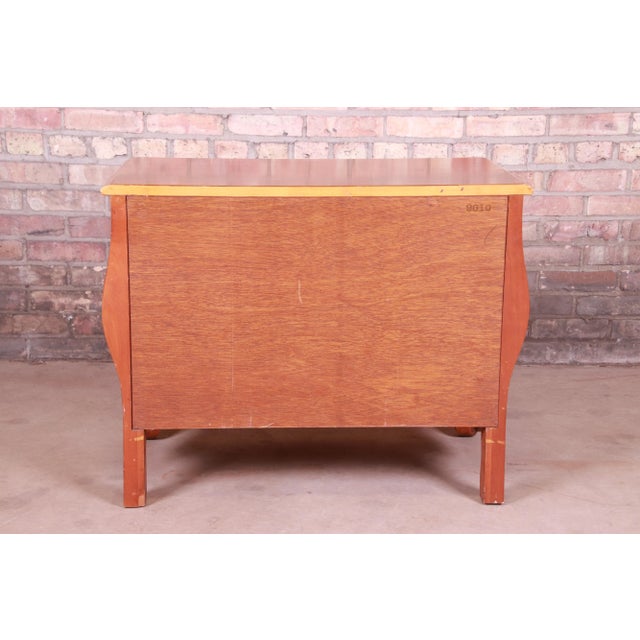 Baker Furniture French Provincial Louis XV Cherry Wood Bombay Chest