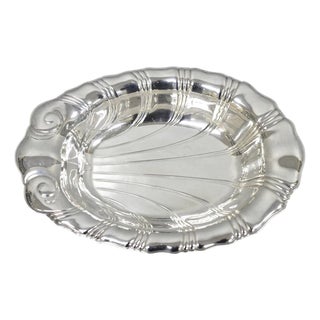 Vintage Rogers Bros "Neptune" 9312 Silver Plated Clam Shell Candy Dish Bowl For Sale