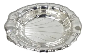 Vintage Rogers Bros "Neptune" 9312 Silver Plated Clam Shell Candy Dish Bowl