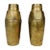 German Art Nouveau Wrought & Hammered Brass Vases from WMF, 1920s, Set of 2 For Sale