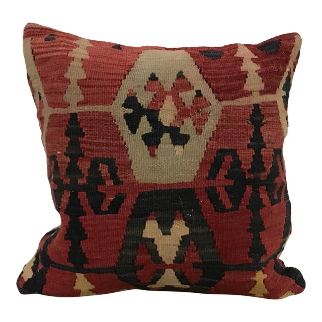 Turkish Design Bohemian Kilim Pillow Cover For Sale