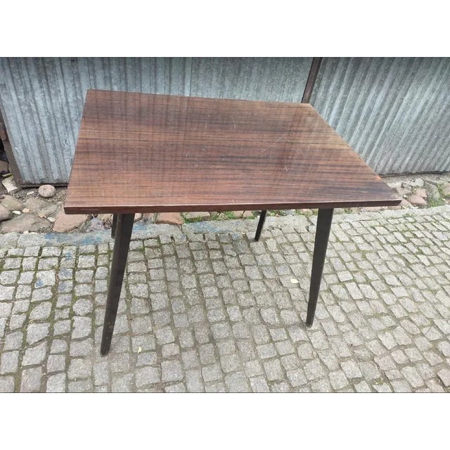 Wood Vintage Nakło Nad Notecia Table, 1970s For Sale - Image 7 of 7