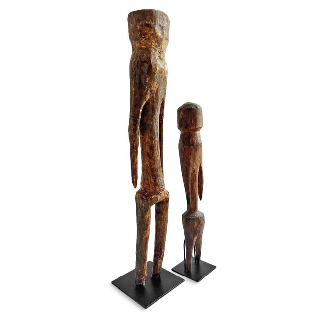 Brown Antique Moba Togo Figure Large For Sale - Image 8 of 9
