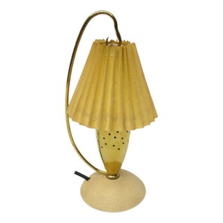 Beige Shrinkpack Table Lamp Lantern, 1950s For Sale