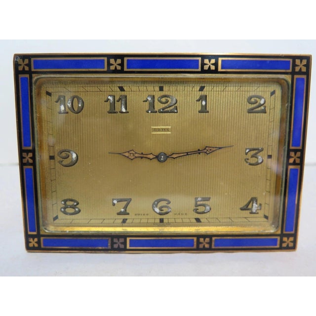 Early 20th Century Art Deco Period Easel Back Desk Clock For Sale - Image 4 of 9