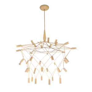Patrick Townsend Orbit Chandelier — 42" Matte White