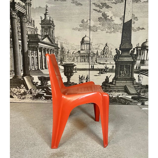 The chair model No. BA 1171 was designed by Helmut Bätzner for Bofinger in Germany in the early 1960s. The stackable chair...