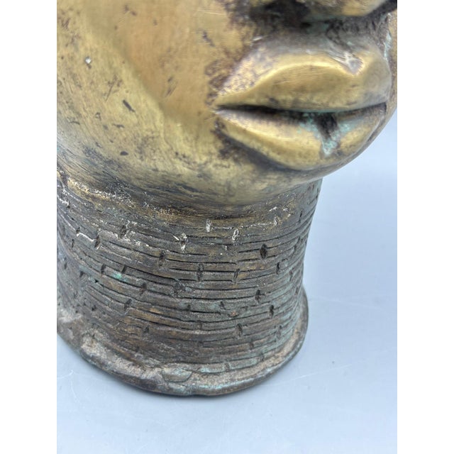 Antique Yoruba Ife Bronze Bust from a Museum Collection, Nigeria (Kotalla TL Analysis) For Sale - Image 12 of 18