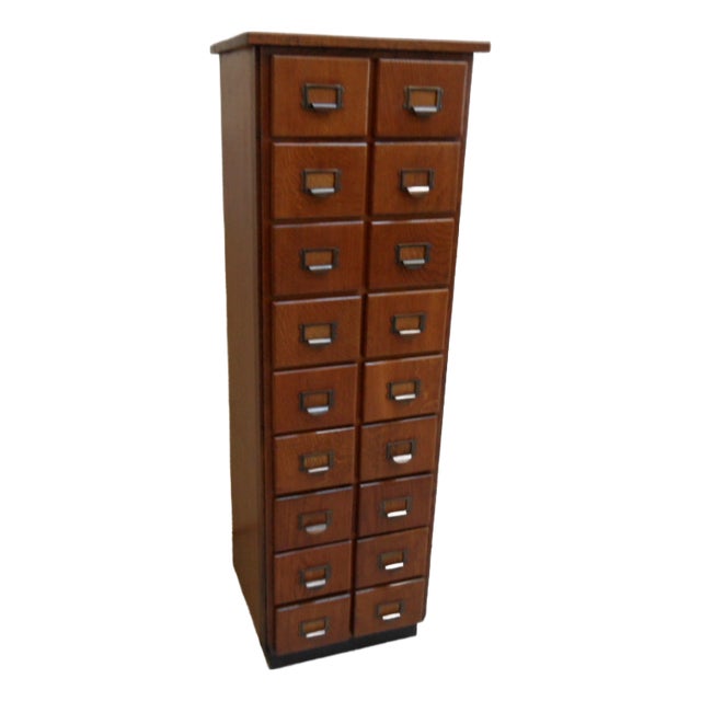 Antique Dutch Apothecary Cabinet in Oak, 1890s For Sale