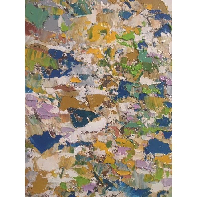 Eggshell 2022 Contemporary Sculptural Abstract Expressionist Oil Painting by Jesus Galvan For Sale - Image 8 of 9
