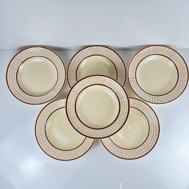 Colmar Soup Plates from Longchamp, 1950s, Set of 6 For Sale - Image 12 of 12