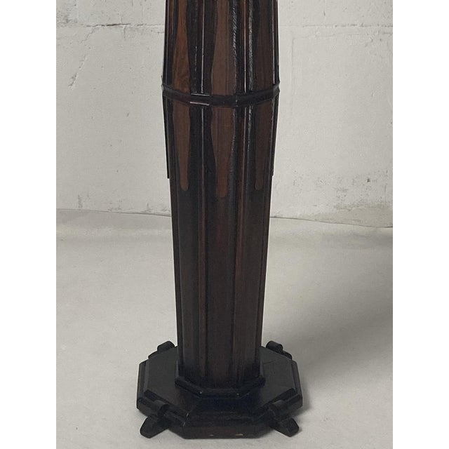 Art Deco Dutch Amsterdam School Pedestal, 1920s For Sale - Image 12 of 15