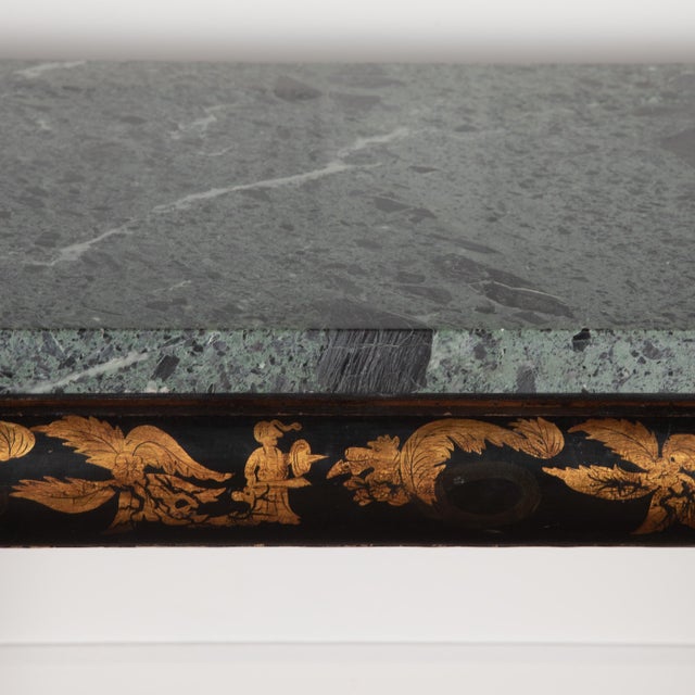 Regency Chinoiserie and Marble Console Table, 1820 For Sale - Image 9 of 17