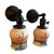 Cabin Pair of Antique Hand Painted Tree and Lake Scene Wall Sconces For Sale - Image 3 of 8