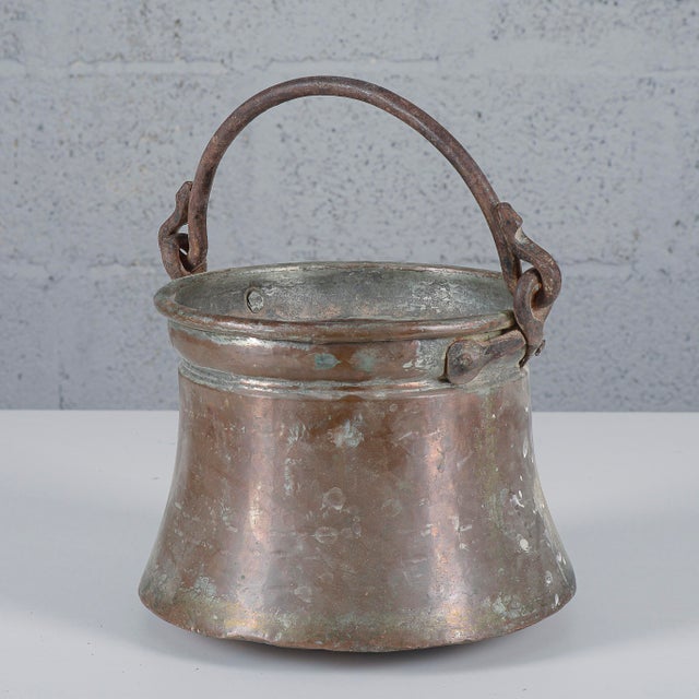 20th Century Copper Bucket Boiler Bowl, 1890s For Sale - Image 6 of 9