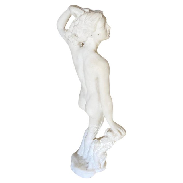 Female Figurine in Marble Powder, France, 20th Century For Sale - Image 3 of 18