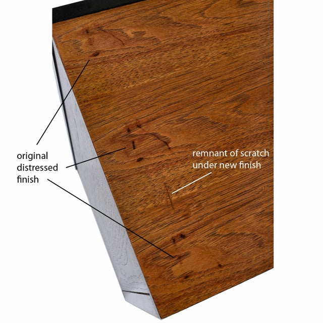 Thomasville Embassy Wood Inlay Chinoiserie Inspired Brass Accent Credenza For Sale - Image 18 of 18