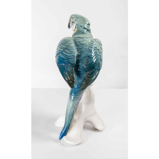 19th Century German Porcelain Macaw or Parrot Type Figure by Karl Ens For Sale In New York - Image 6 of 11