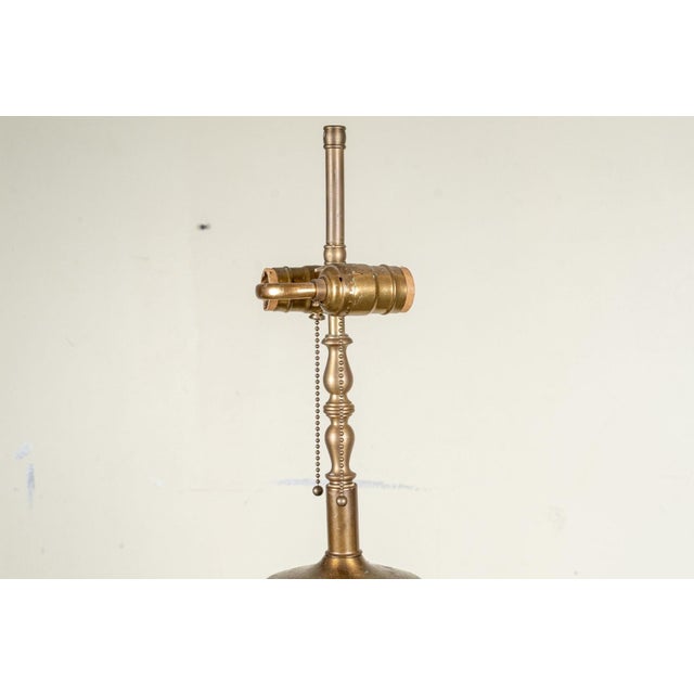 Industrial Antique Floor Lamp From Repurposed Industrial Wallpaper Textile Printer For Sale - Image 3 of 16