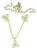 Tripod Pearl Earring With Matching Pendant & 14 Karat Yellow Gold Chain Set For Sale