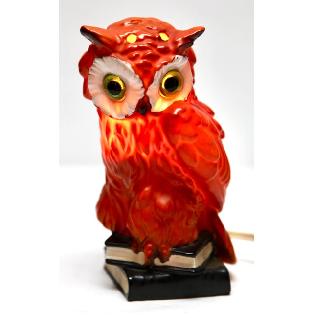 Owl Perfume Lamp by Carl Scheidig, Germany, 1930s For Sale - Image 3 of 9