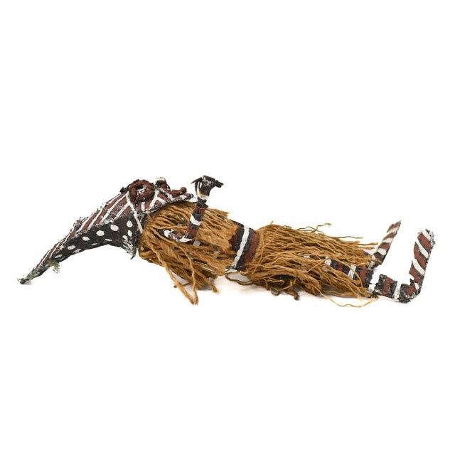 Early 20th Century Makishi Painted Masked African Doll For Sale - Image 4 of 8