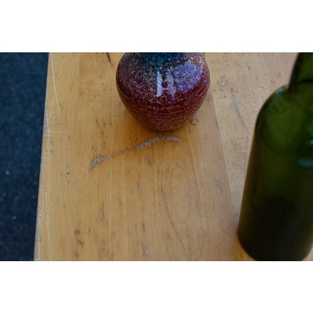 Vintage Bohemian Wood Bistro Tables with Turned Legs, 1960s, Set of 5 For Sale - Image 17 of 18