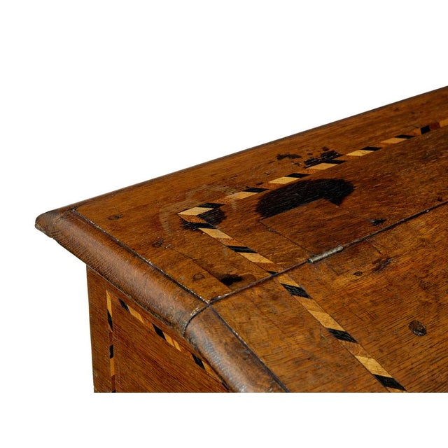 Brown 19th Century Dutch Inlaid Oak Writing Slope, 1800 For Sale - Image 8 of 11