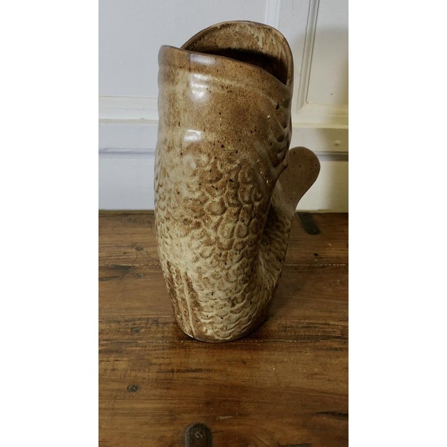Giant French Fish Jug from Vallauris, 1950s For Sale - Image 6 of 9