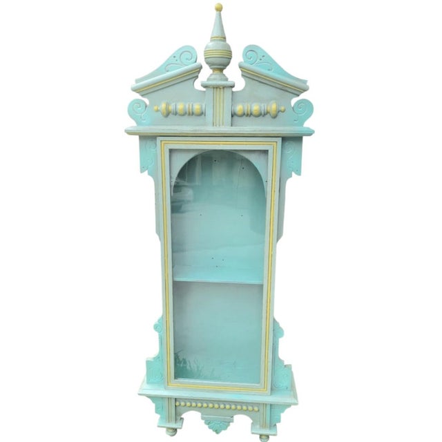 Transform your display space with this whimsical and uniquely repurposed vintage wall clock casing, artistically...