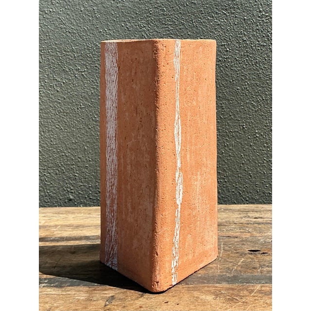 Contemporary Vintage Original Studio Pottery Drip Glaze Vase For Sale - Image 3 of 11