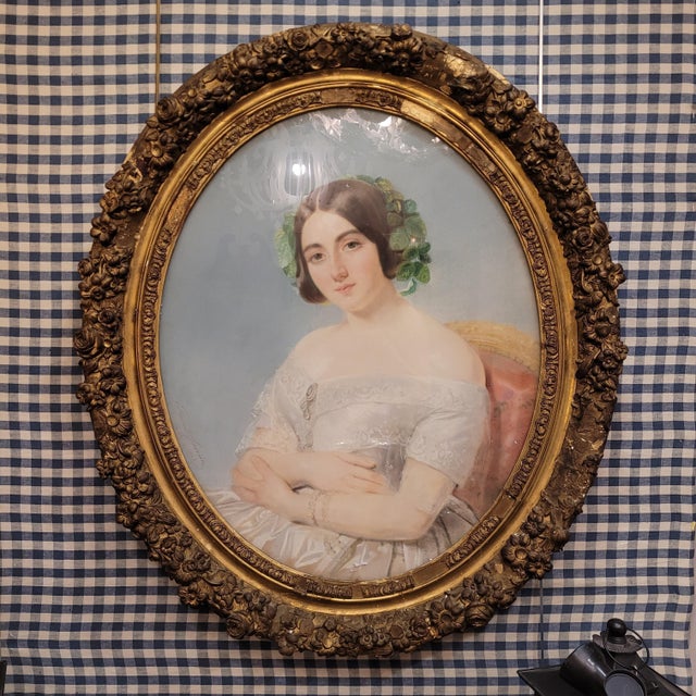 Edmond Jewrin, Portrait of a Young Nobleman, 1843, Pastel on Paper For Sale - Image 4 of 18