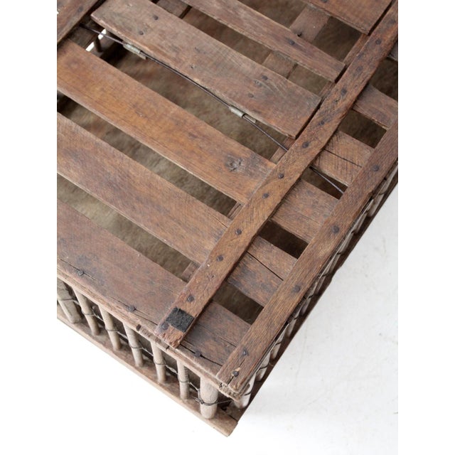 Coffee Antique Farm Crate For Sale - Image 8 of 18