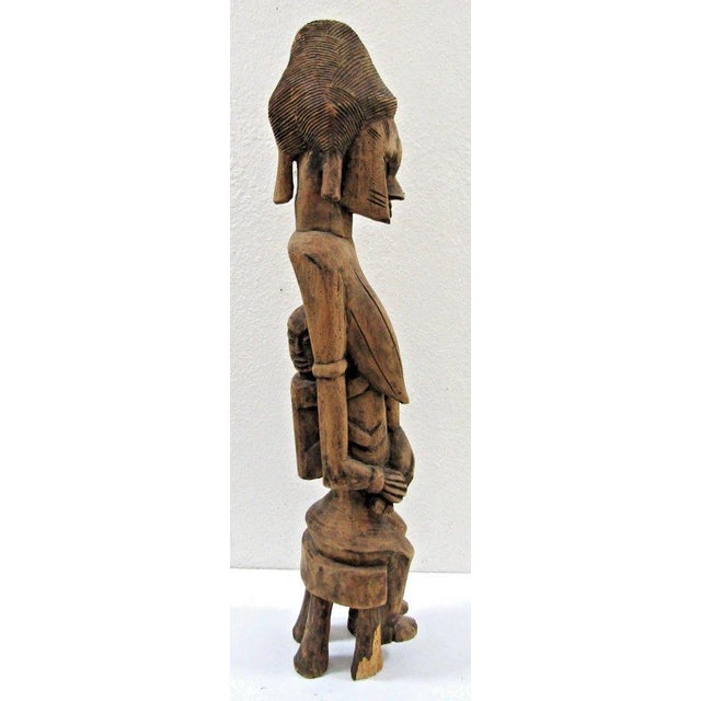 Antique African Hand-Carved Wooden Dogon Maternity Sculpture From Mali For Sale In Miami - Image 6 of 17