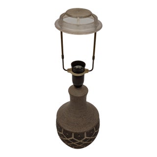 1960s Ceramic Table Lamp Base Made by Danish Ceramist Chris Haslev Jeti Design N For Sale