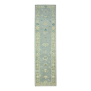 Turkish Oushak Runner Rug 3' x 11'5" #17060 For Sale