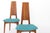 1960s Vintage German Dining Chairs in Oak and Turquoise Upholstery by Ernst Martin Dettinger for Veil, 1960s, Set of 2 For Sale - Image 5 of 12