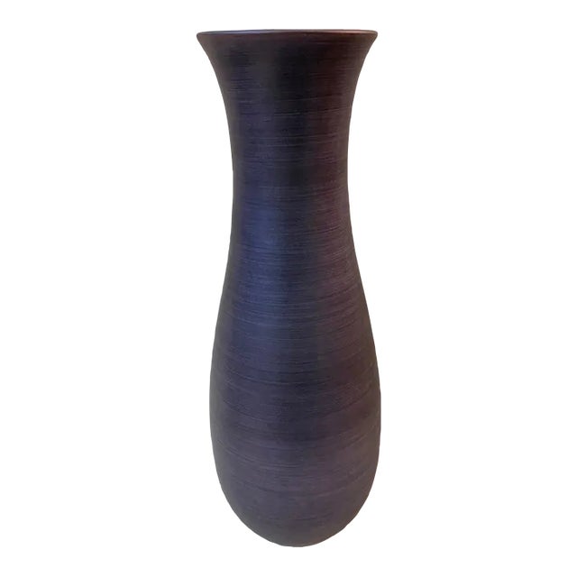 Indigo Blue Maitland Smith Vintage Vase For Sale